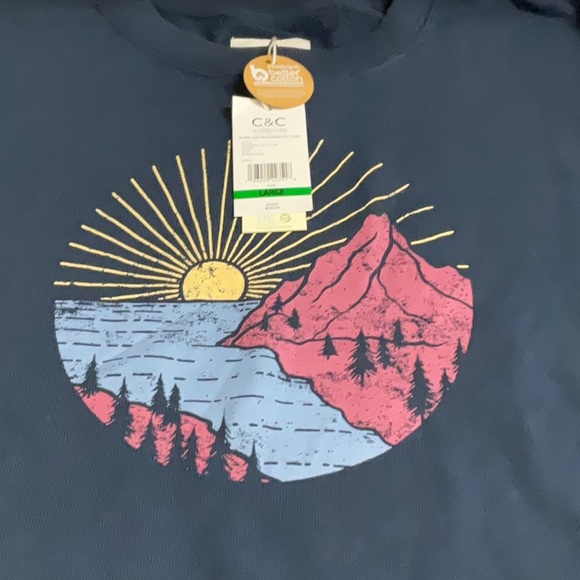 NWT women’s navy blue sweatshirt - Picture 3 of 5